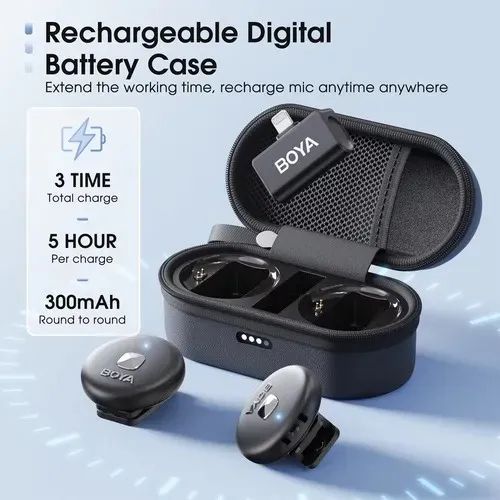 Microfone Lapela Boya Omic-d 2,4g Compatível Com Iphone423877797122549761