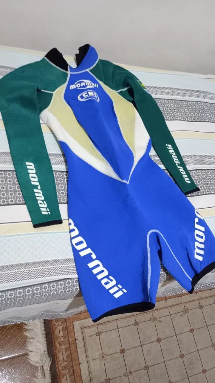 Roupa de neoprene Mormaii, short john Mormaii, roupa de borracha Mormaii juvenil  - Foto 3