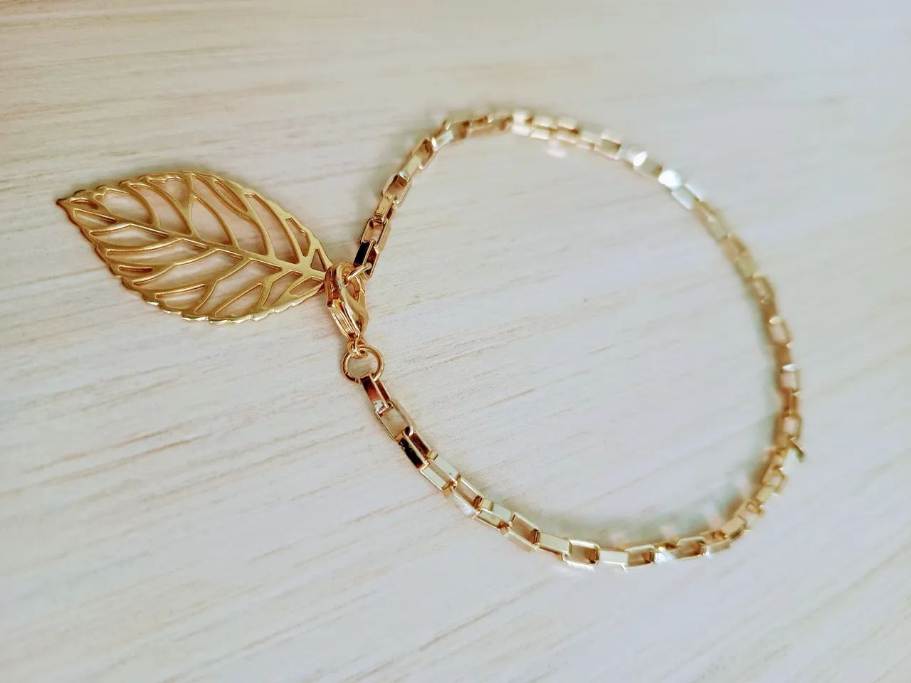 Pulseira Folha Dourada  - Foto 5
