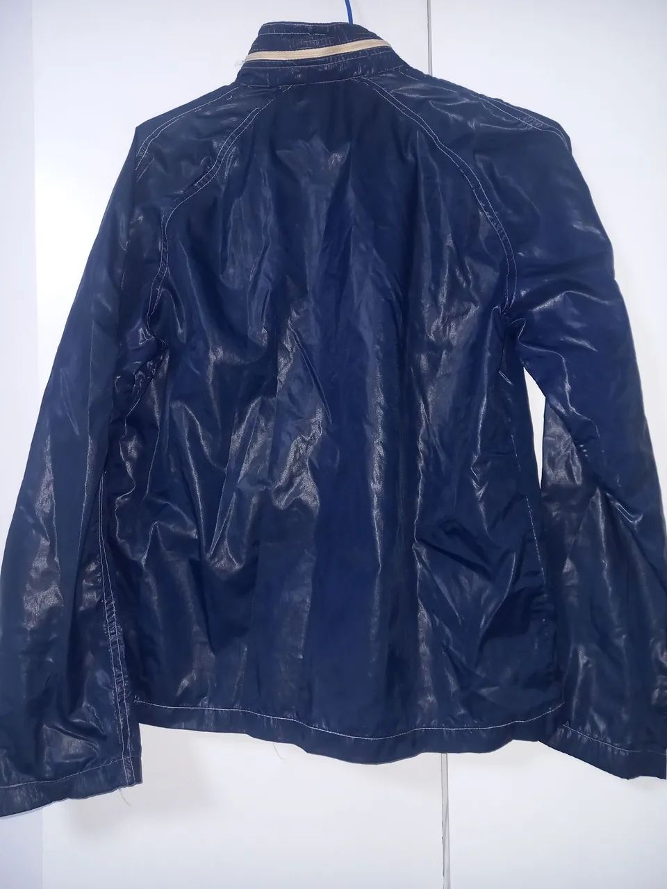 Blusa corta vento snos 80 veste Pp usada - Foto 4