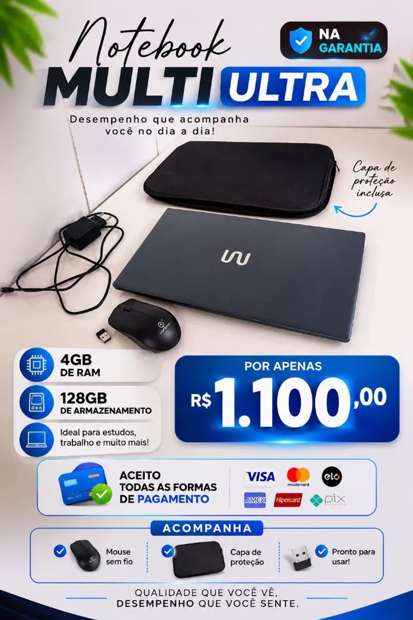 Notebook Multi Ultra semi novo