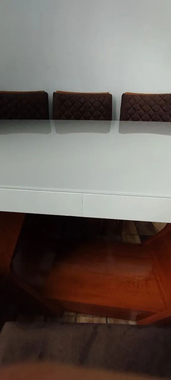 MESA MDF/VIDRO SEM A BASE SO A TAMPA . - Foto 4