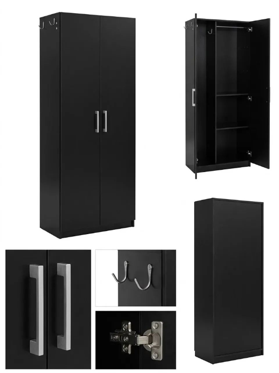 Armário multiuso preto