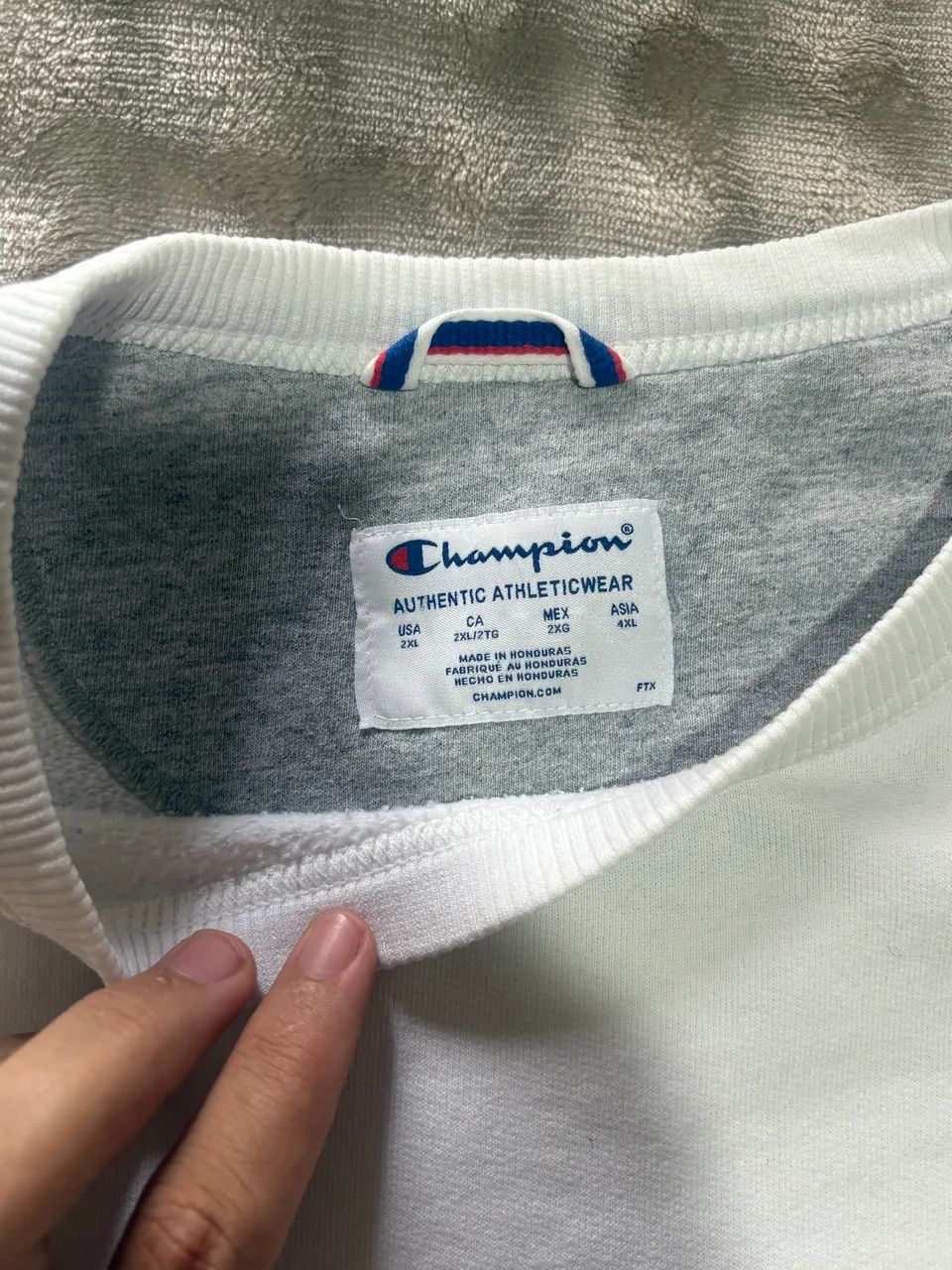 Moletom Champion Branco 2XL - Foto 4