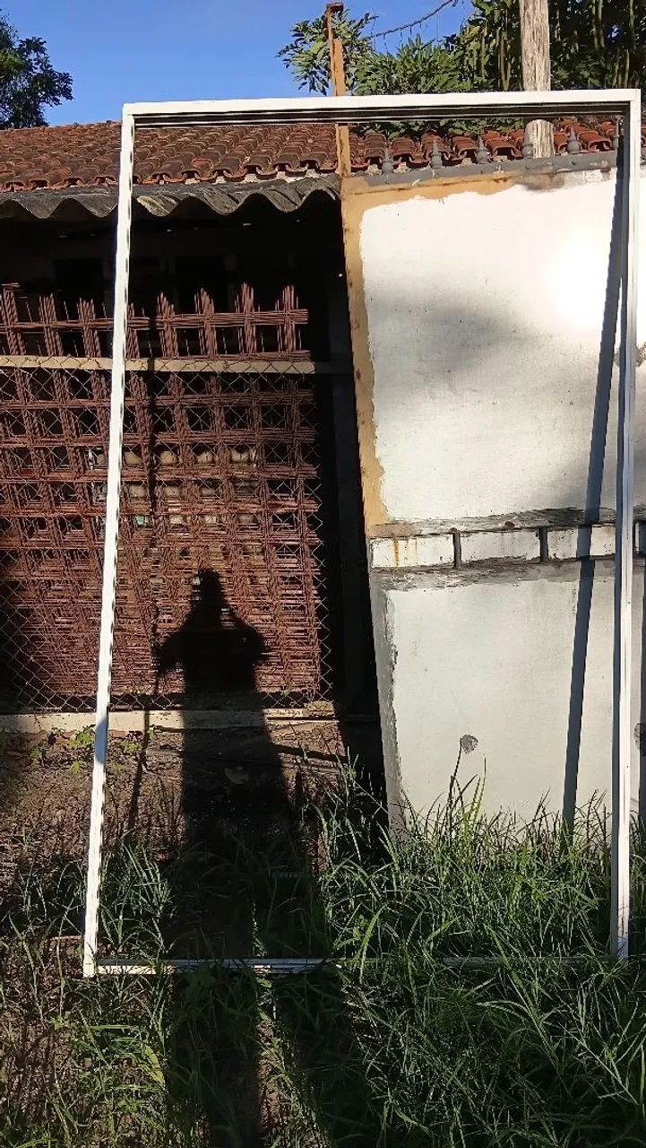 Porta 02 folhas de correr linha Suprema - Alumínio Branco Tamanho 1,30x2,20 - Foto 2