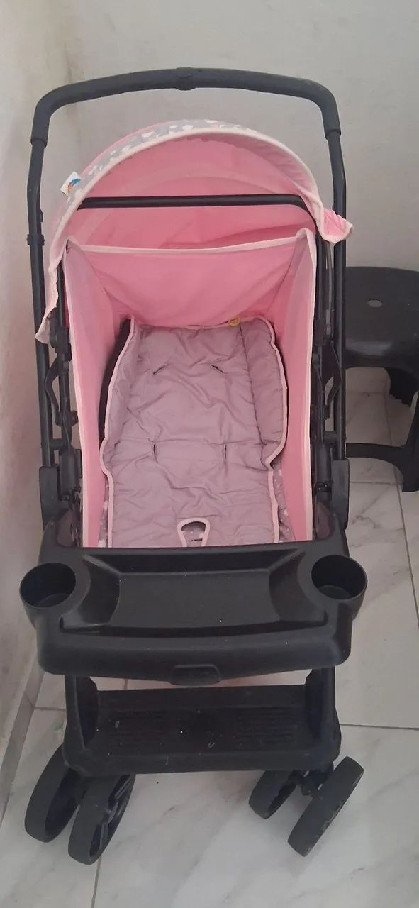 Carrinho de bebê+ bebê conforto  - Foto 2