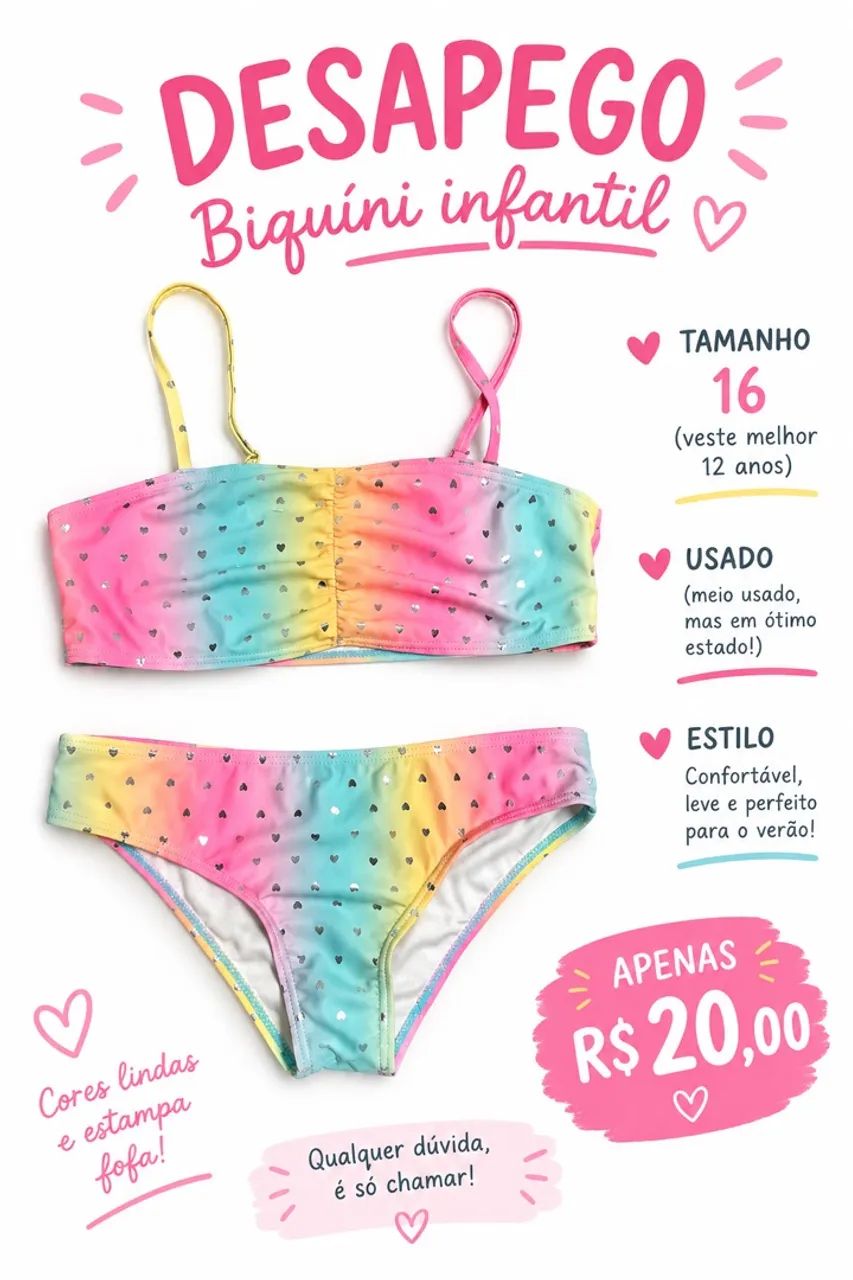 Biquíni infantil 