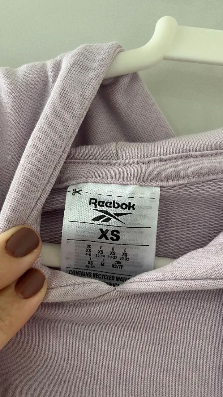 casaco moletom fechado reebok - Foto 3