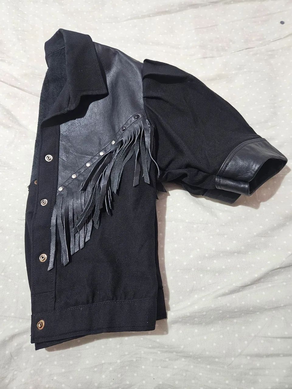 BLUSA de couro feminina P - Foto 3