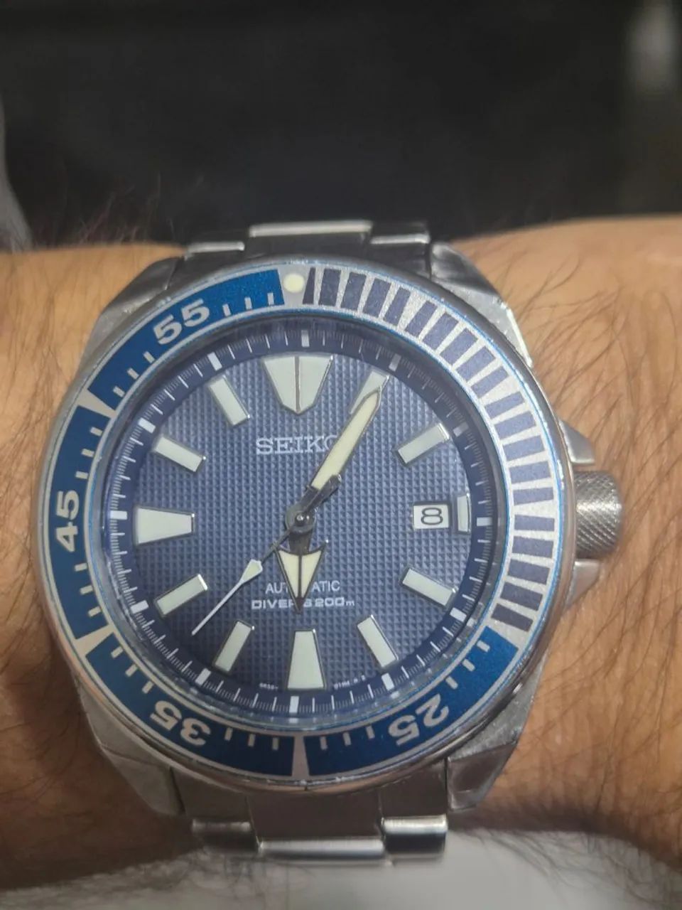 Relógio SEIKO PROSPEX SAMURAI  AUTOMÁTICO  200 METROS    -   FUNCIONANDO PERFEITAMENTE - Foto 2