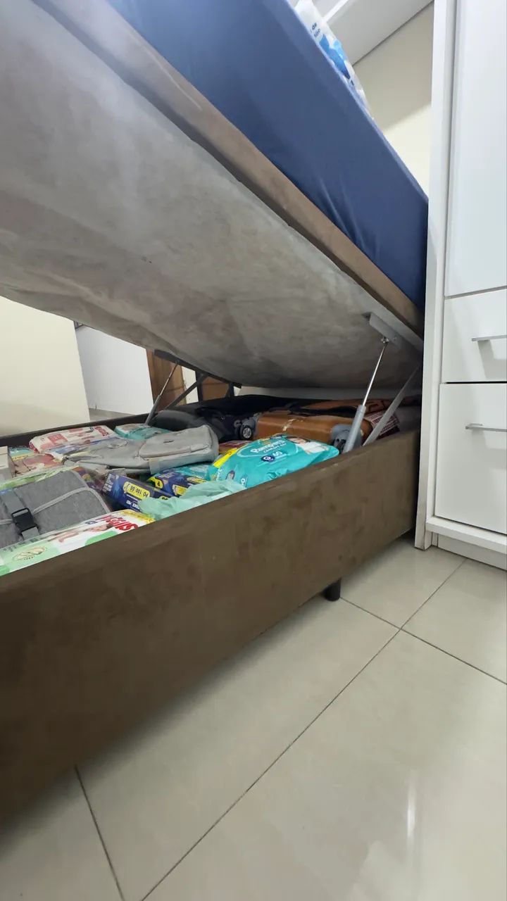 Cama baú Casal - Colchão + Box Baú King Star - Foto 2