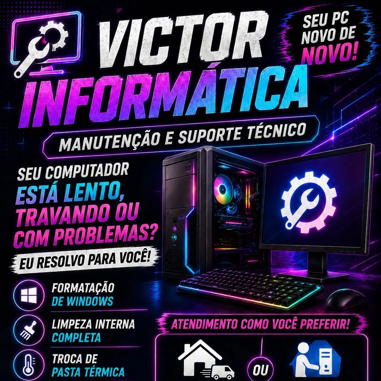 Victor Informática | Formatação, Limpeza e Manutenção de Computadores em Mauá