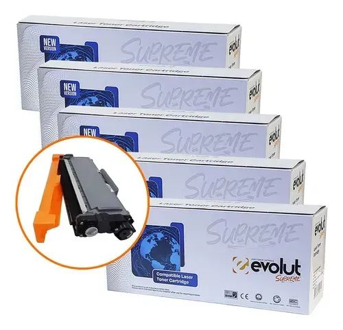 kit com 5 unid. de Toner TN660 comp. com Brother- Evolut
