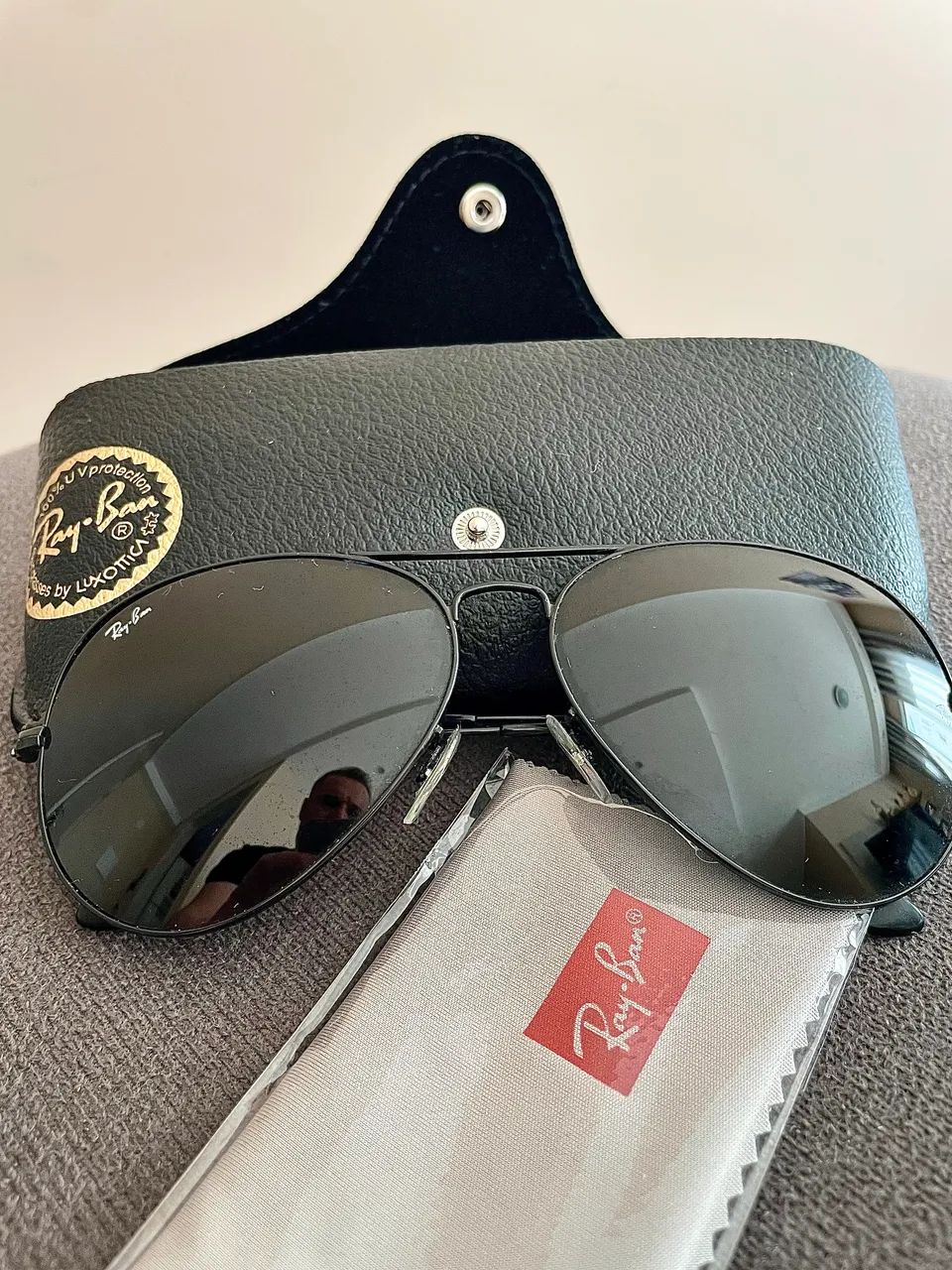 Vendo Óculos Ray-Ban Aviador - Foto 2