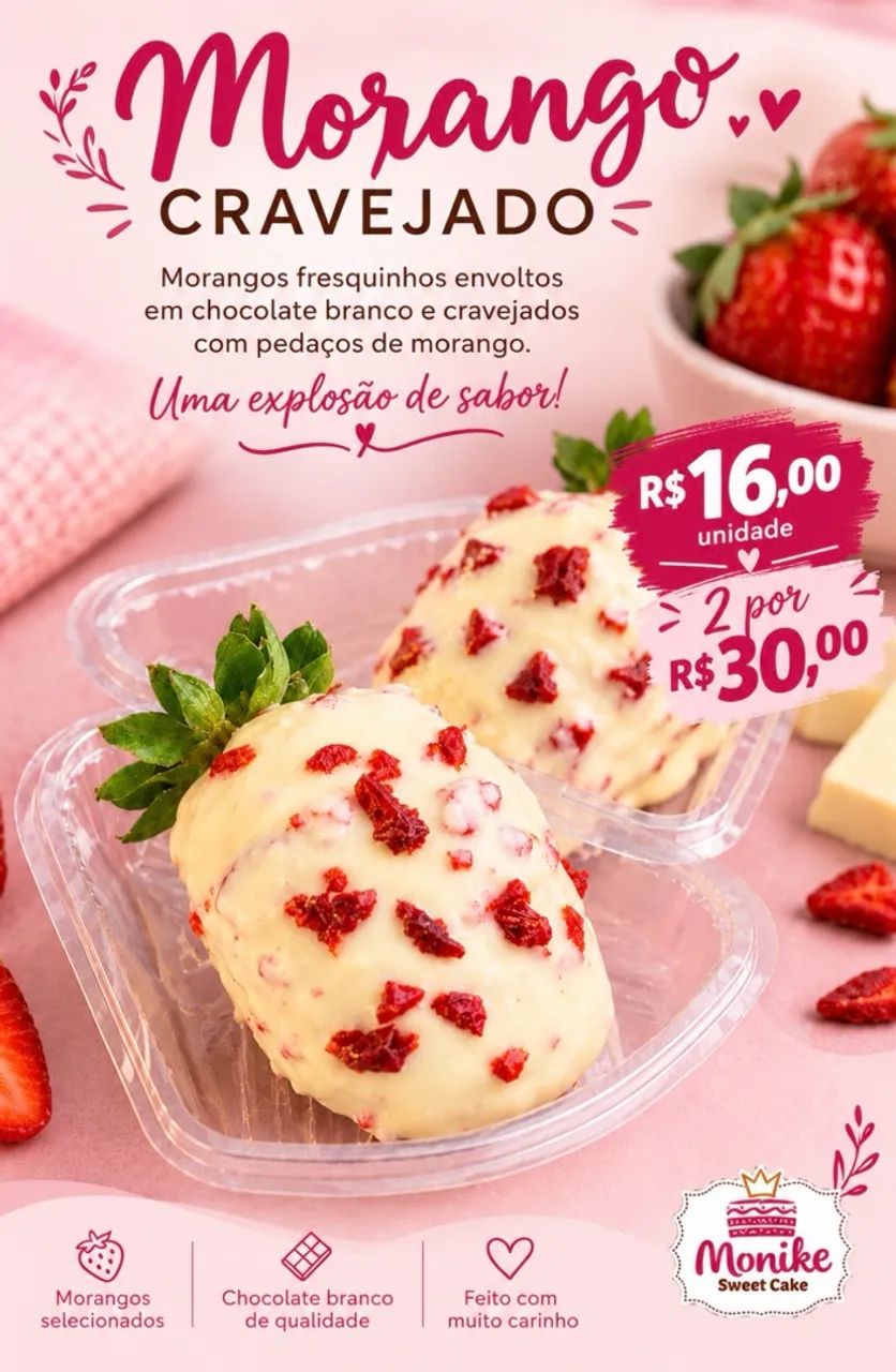 Morango cravejado 