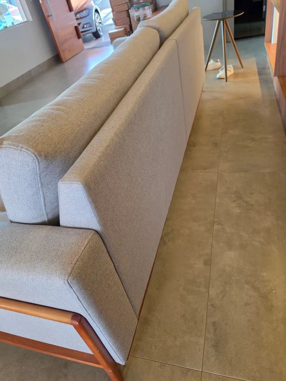 Sofa linho Brooks Cinza Novíssimo  - Foto 3