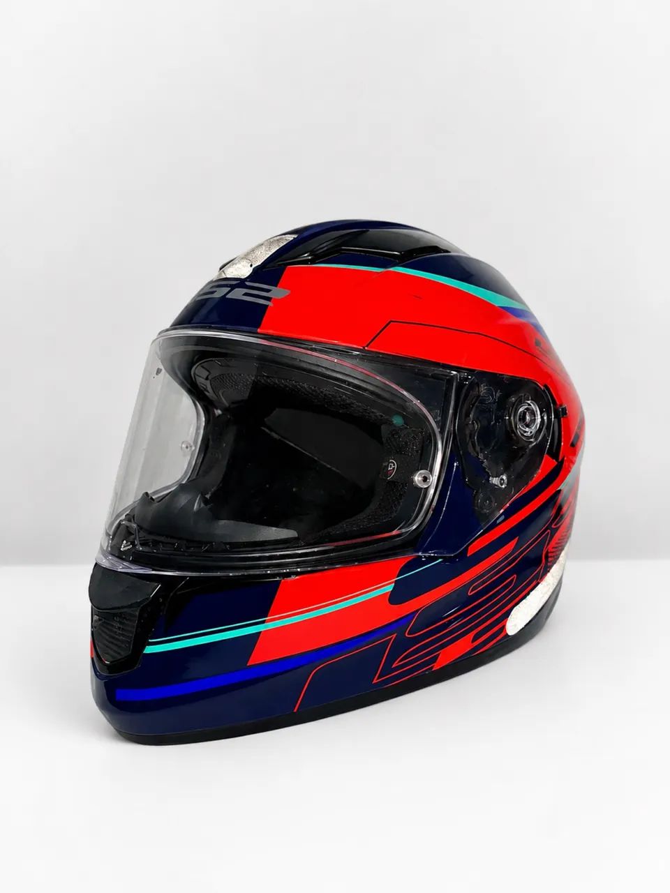 Capacete LS2 FF320 Stream Ixel Azul/Laranja Tamanho 62 - Peças