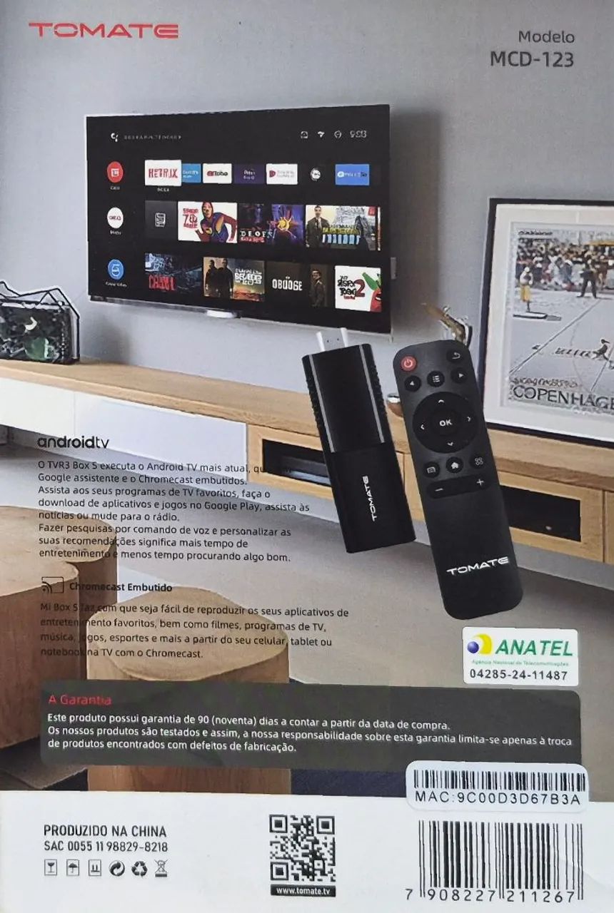  TV Stick Android TV Google Assistente e Chromecast Tomate MCD-123 - Foto 2