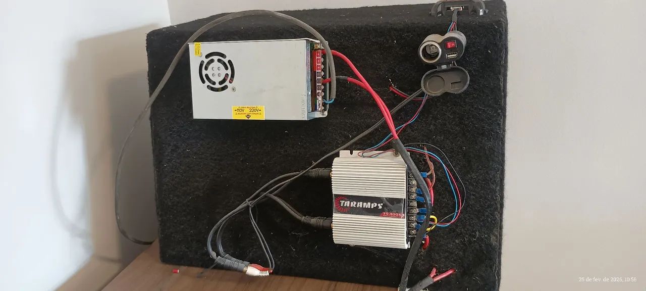 Caixa Trio com módulo bluetoothbe fonte chaveada 120A.. - Foto 3