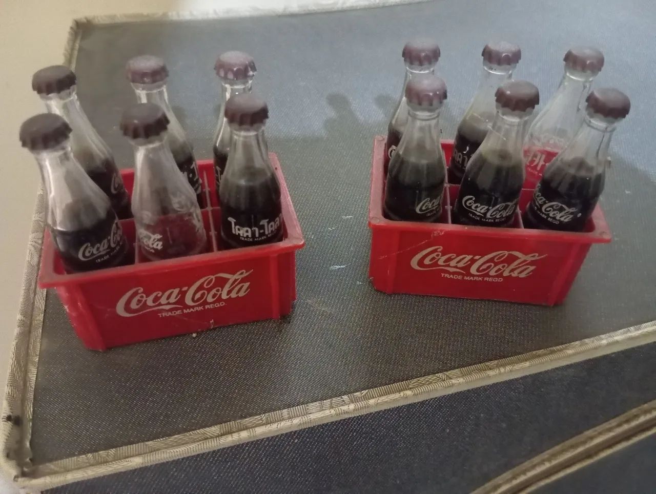 Mini engradado da coca cola anos 80 - Foto 2