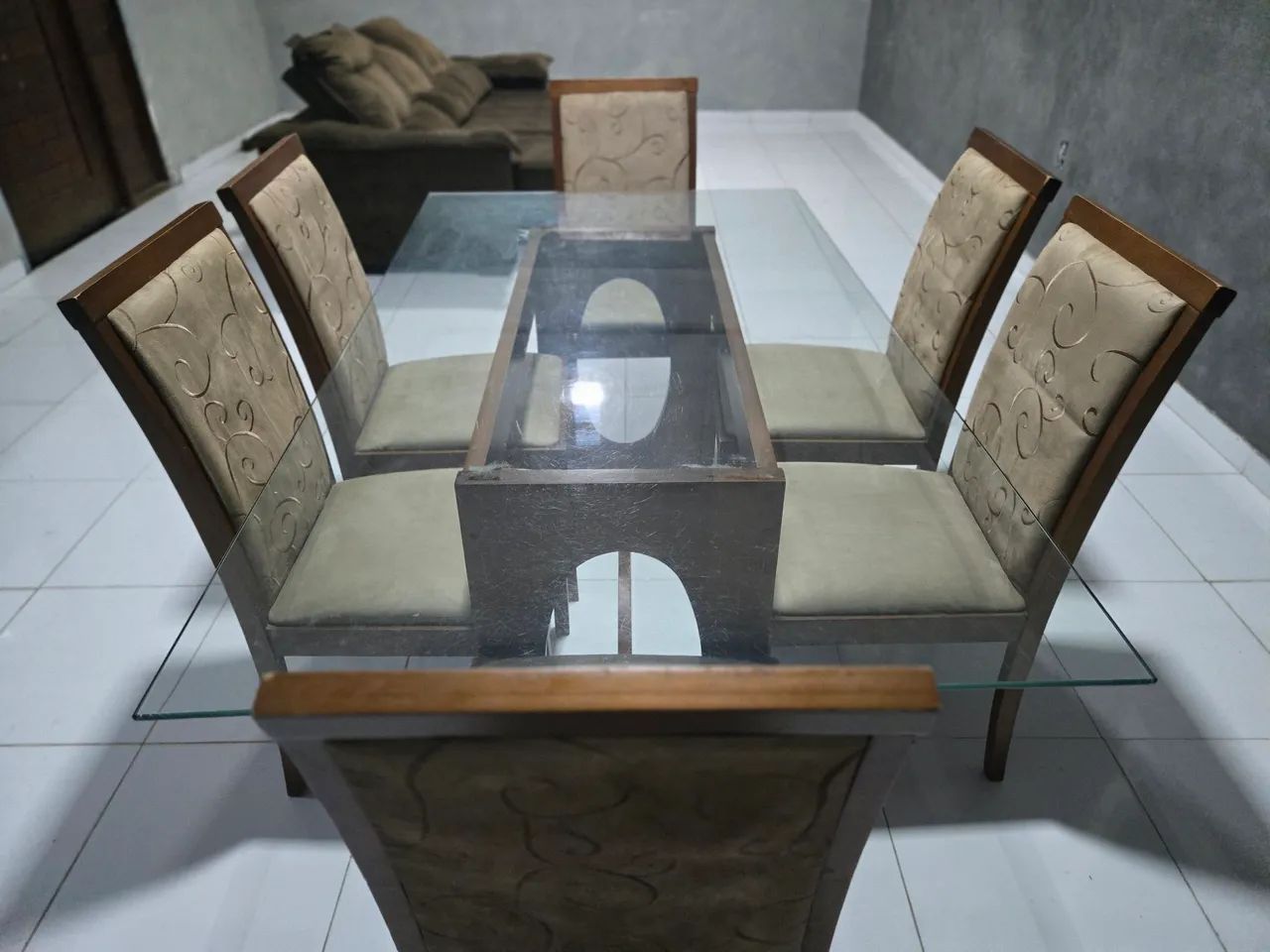 Mesa de madeira pura