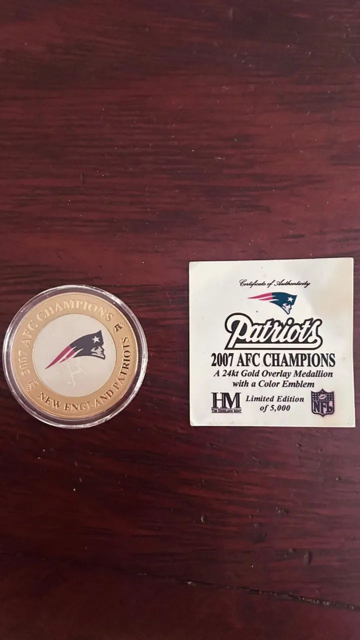 moeda comemorativa do PATRIOTS - Foto 3
