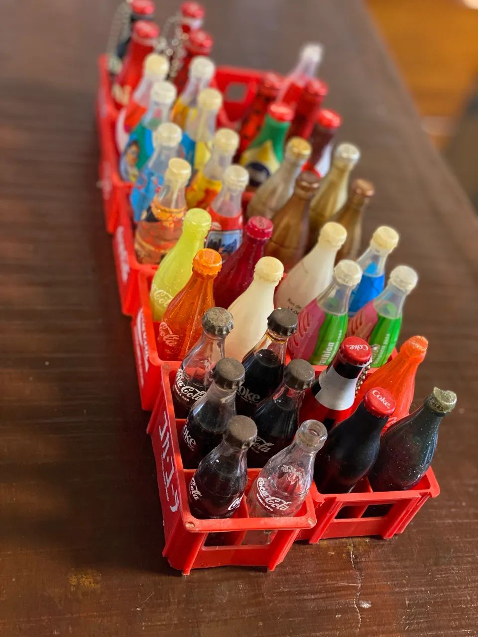 Lote engradados coca cola anos 80 e 2000