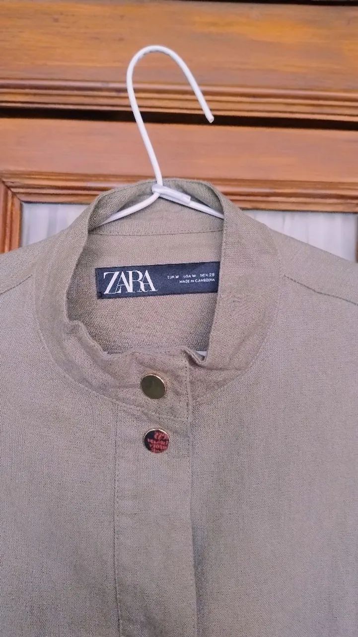 Parka Verde Militar da Zara  - Foto 3