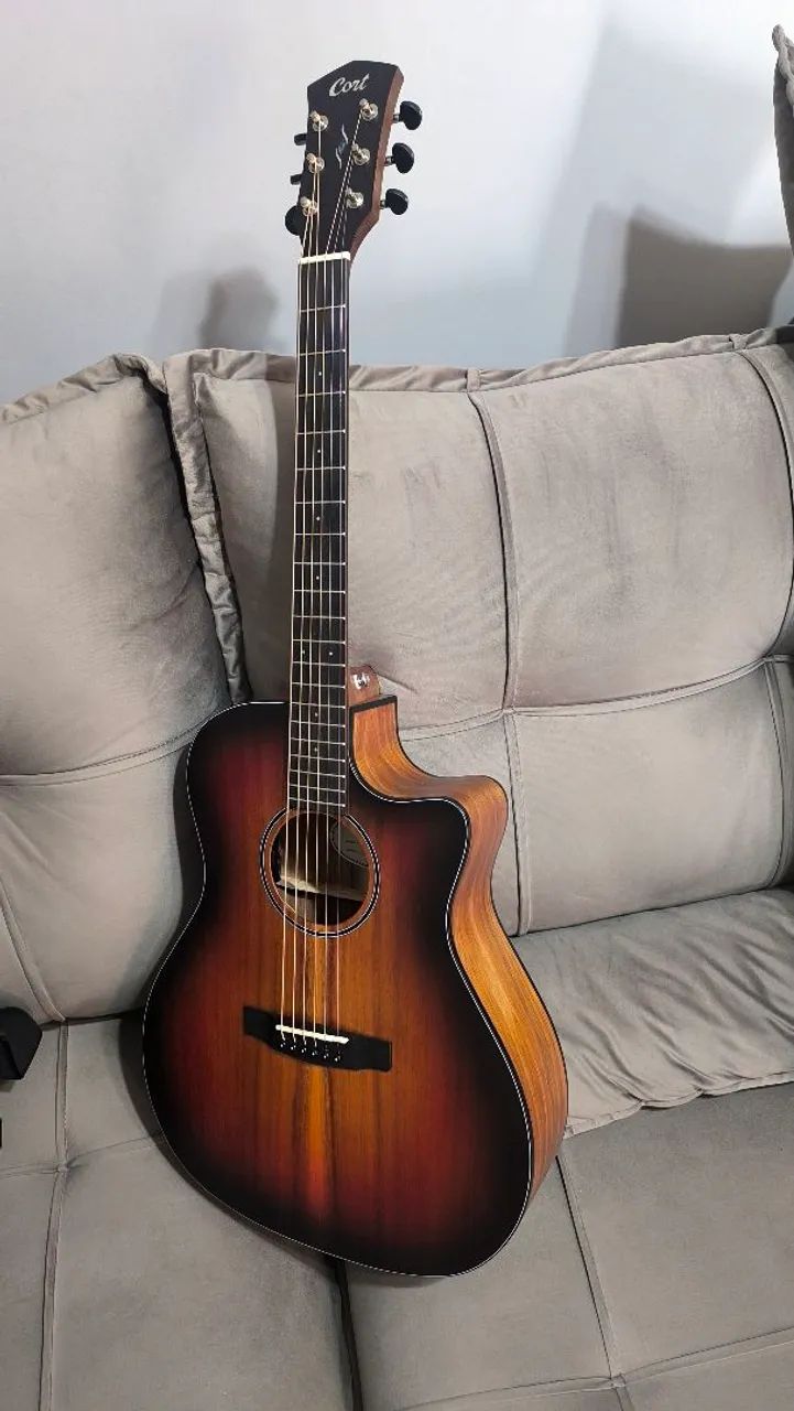 Violão Elétrico Cort Core Ga All Solid Blackwood 