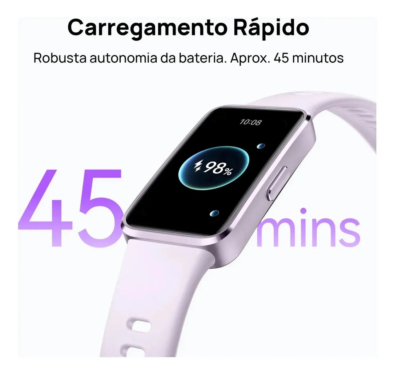 Smartband Huawei Band 10 Compatível com iOS e Android - Rosa - Foto 3