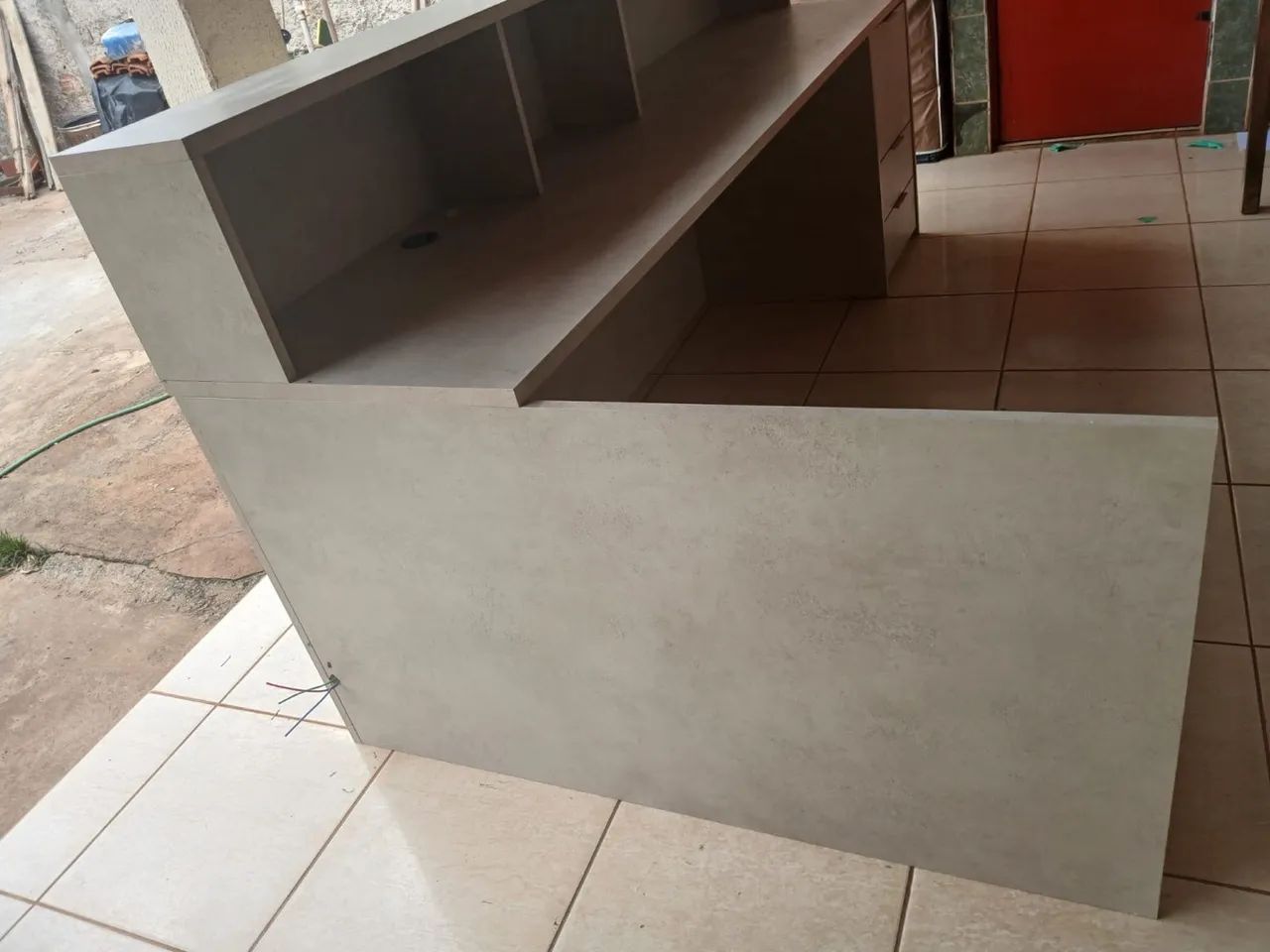 Balcão de Recepção Eikartz Cinza - Foto 2