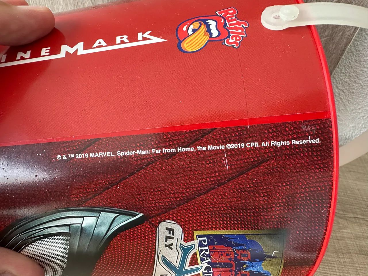 Balde Colecionável raro Spider-Man Cinemark Far From Home M&Ms Campinas-sp - Foto 4