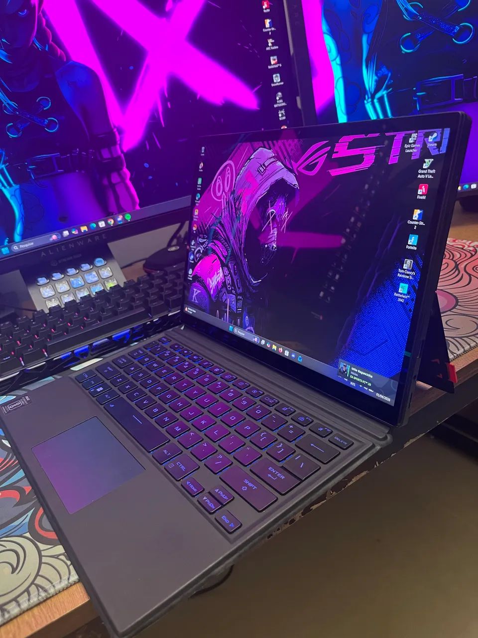 ROG Flow Z13 Core i9 4K 3050TI　2in1 Notebook/tablet gamer Rog Flow Z13 GZ301VU-DS94 (2023), tela