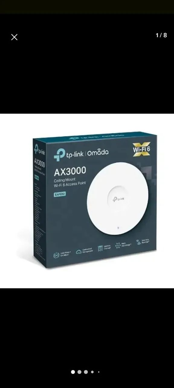 Acesso Point Tp Link EAP650 wi-fi 6 ax3000