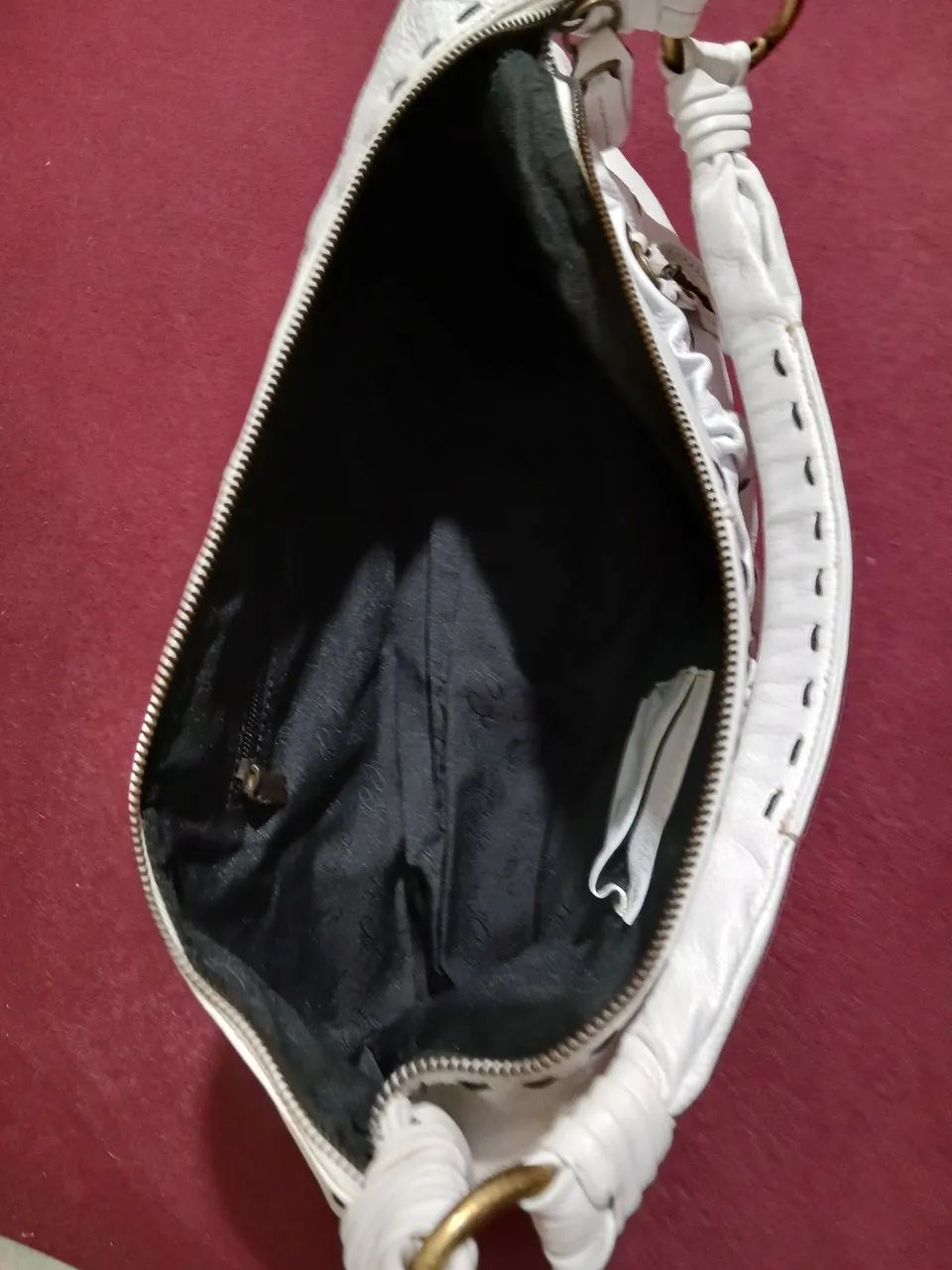 Bolsa de couro legítimo marca ZEFERINO  LARG 45CM ALT 25CM  - Foto 5