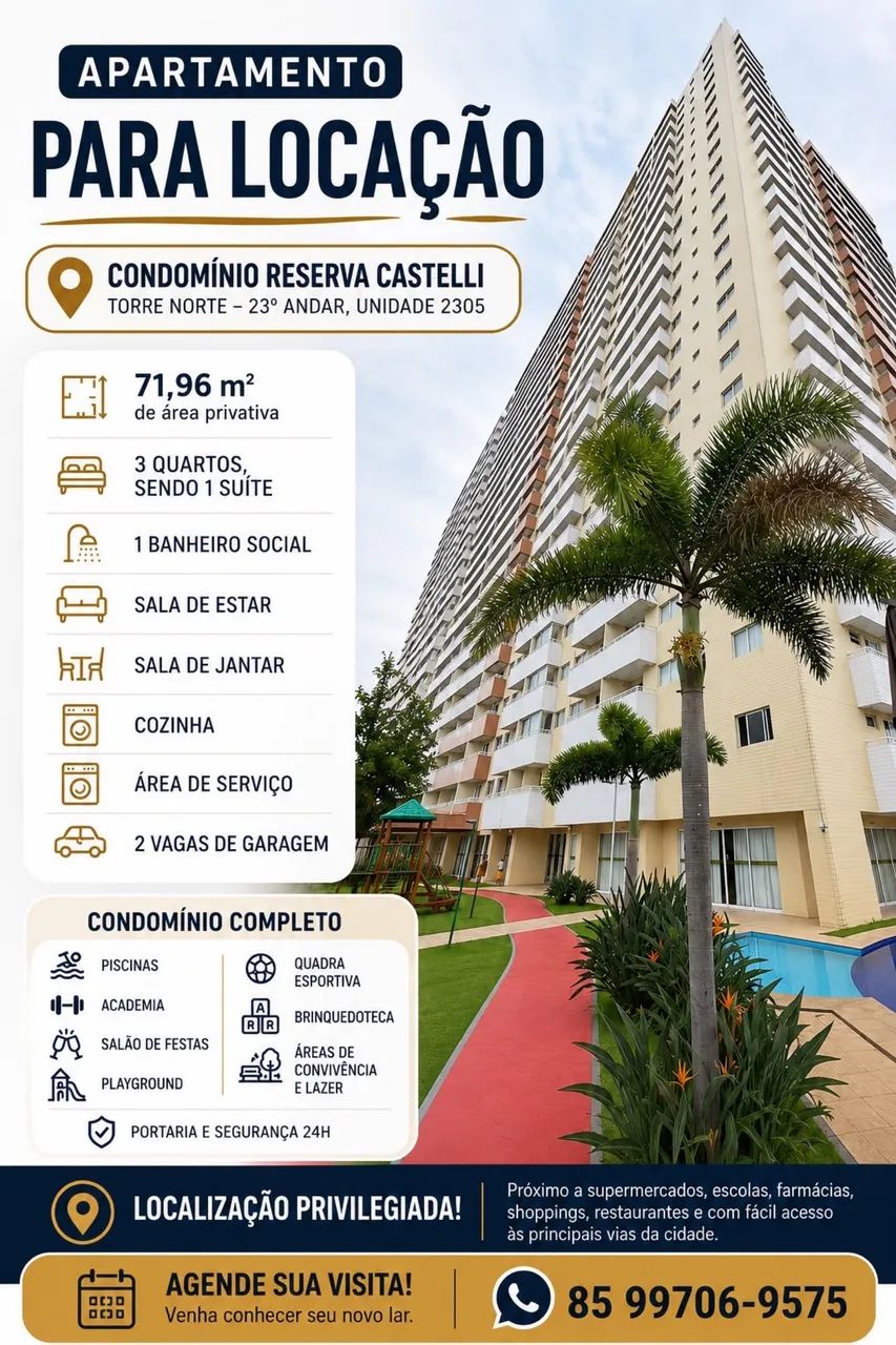    Apartamento para Alugar - Reserva Castelli