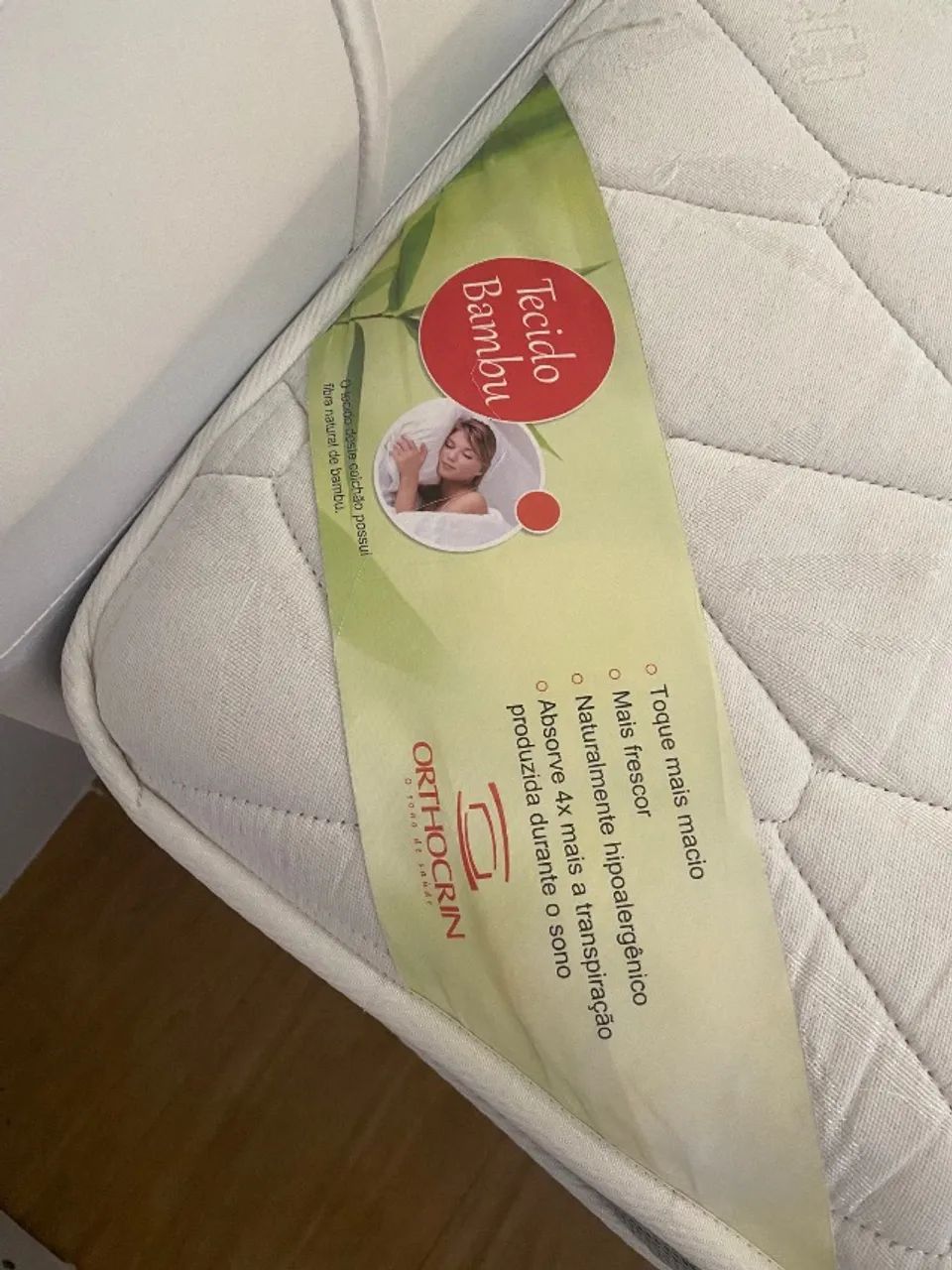 Cama box com colchão de molas Orthocrin e cabeceira - Foto 2
