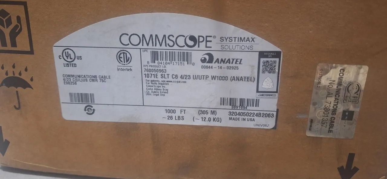 Cabo rede Commscope Systimax cat6 - Foto 2