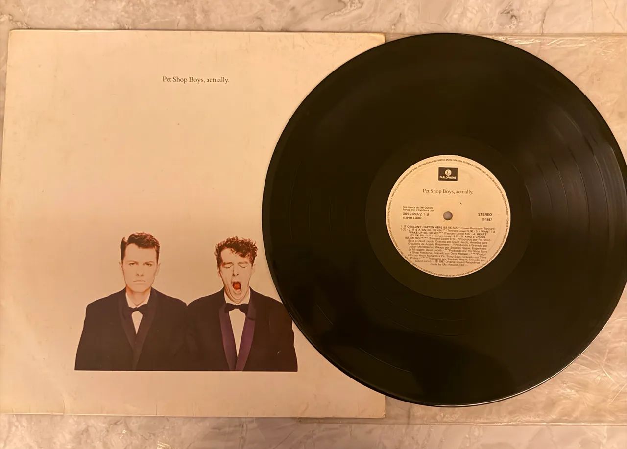 LP Pet Shop Boys - Actually - CDs, DVDs etc - Park Way, Brasília