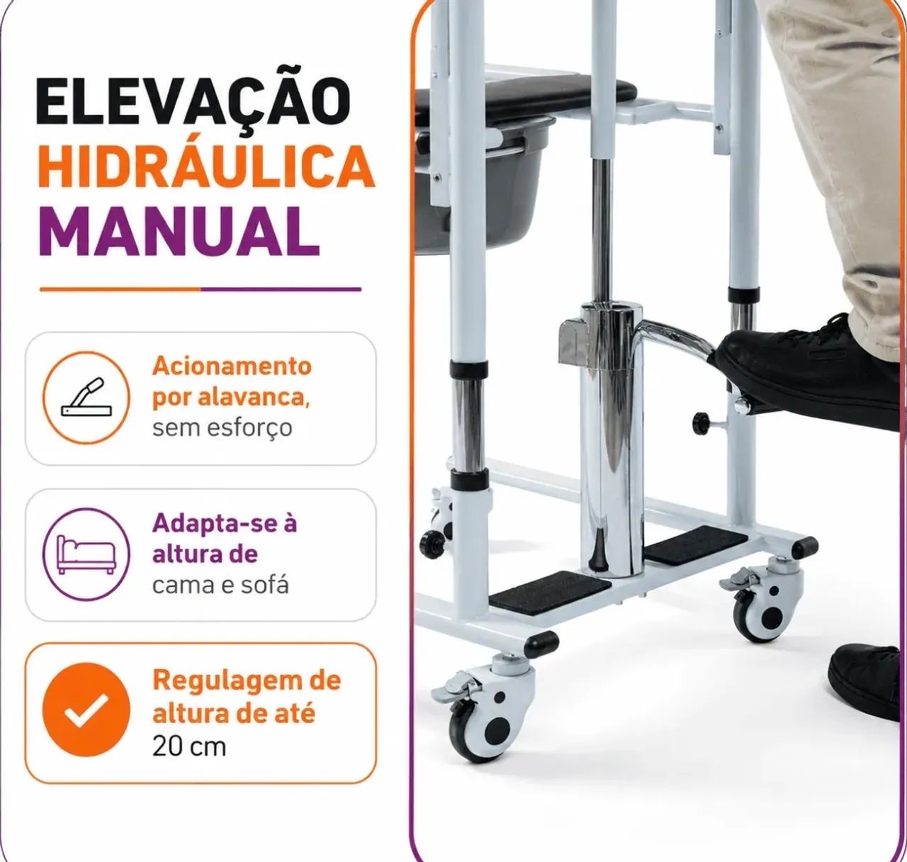 Cadeira de transferência Hidrolight - Foto 4