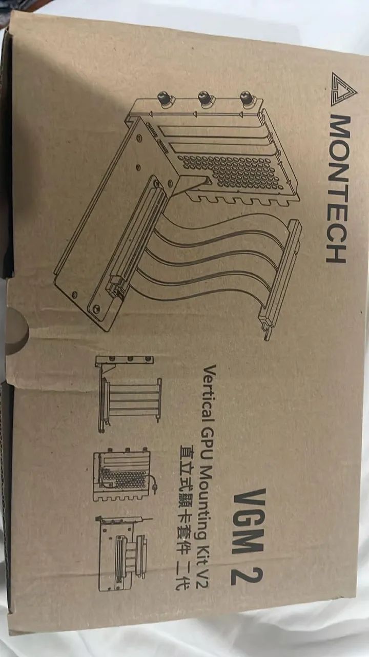 KIT SUPORTE VERTICAL GPU MONTECH PCI 4.0 - 200MM65049961504898120