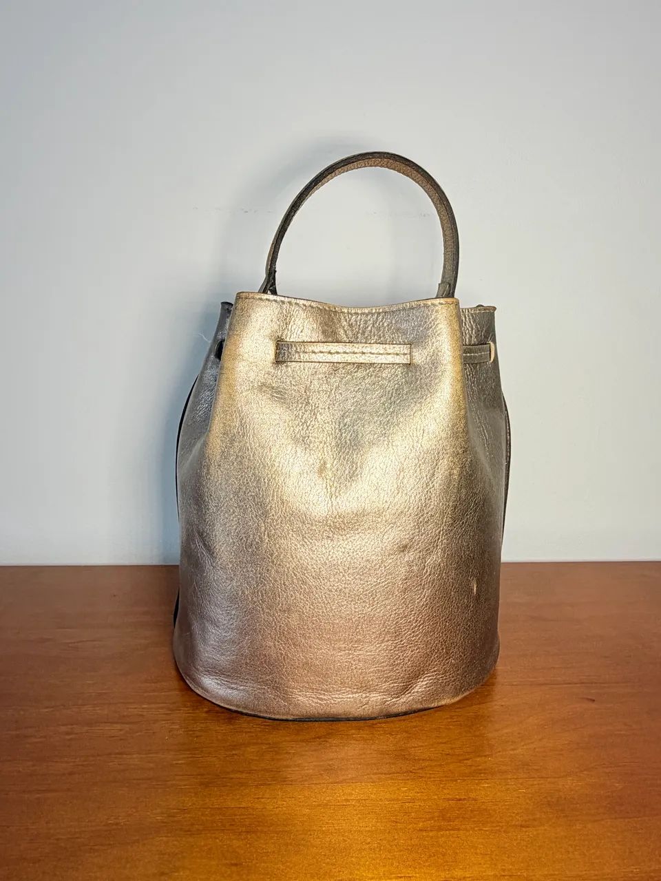 Bolsa Saco de Couro  - Foto 3
