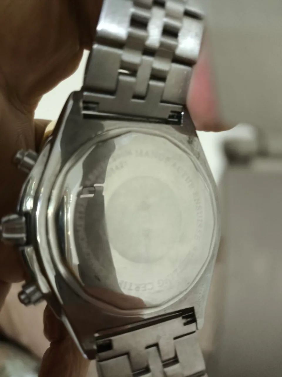 Relógio Breitling aço,50mm com a coroa! Quartzo - Foto 4
