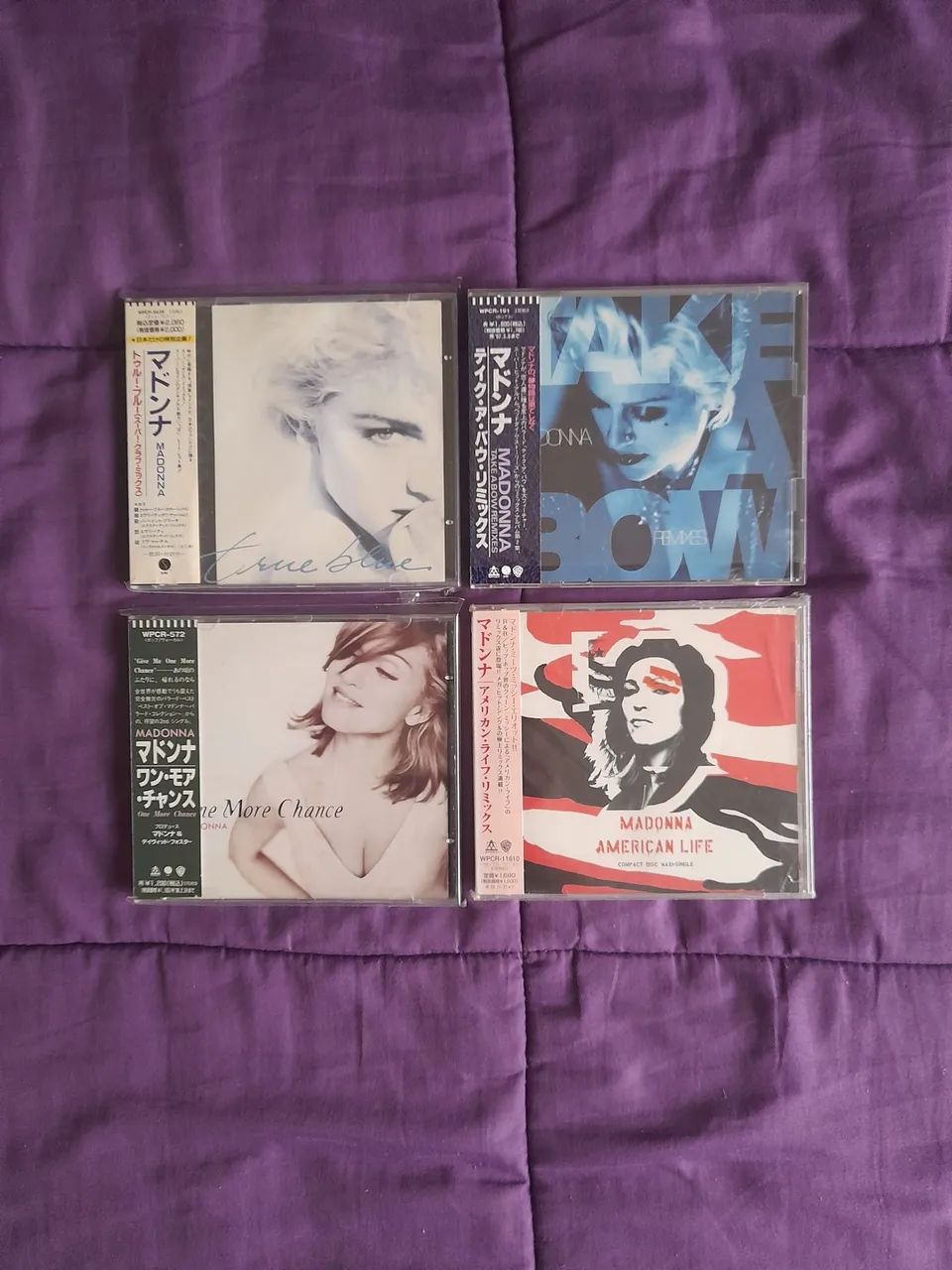 Madonna LOTE de 4 CDs Maxi-Singles JAPAN EDITION COM OBI. 