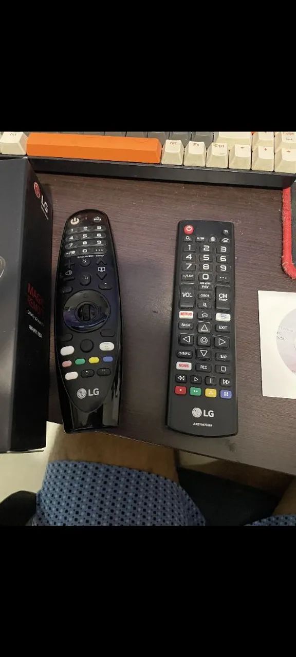 Controle televisão inteligente 2 controles 