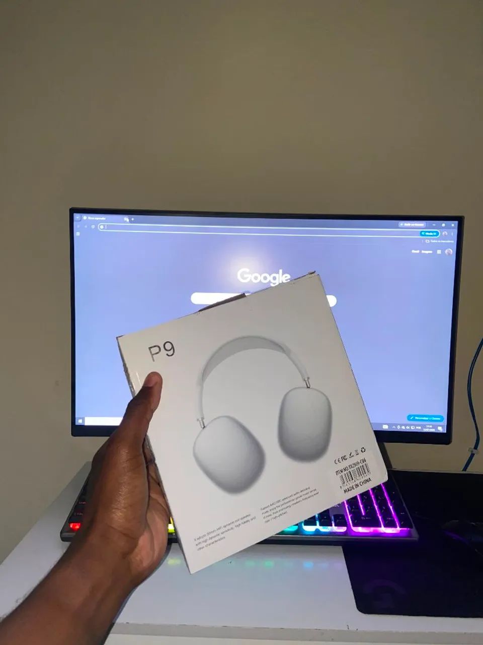Fone Headset P9 (Branco)