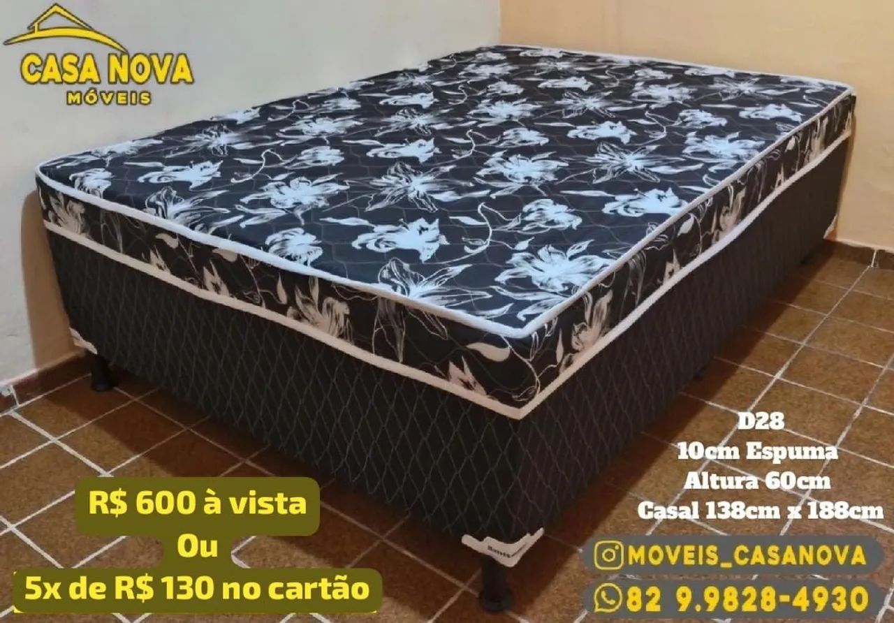 Cama Box Casal - Casa Nova Móveis - Foto 6