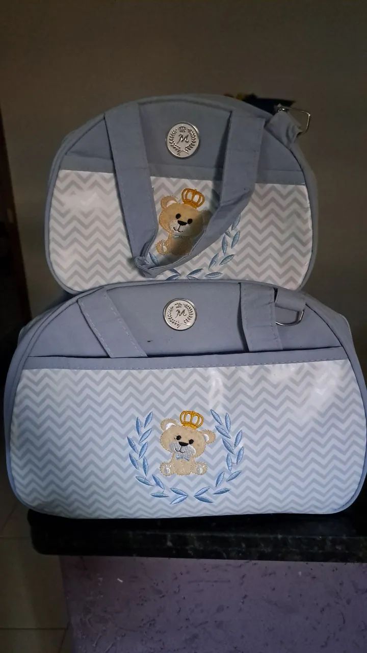 BOLSA MATERNIDADE AZUL - Foto 2