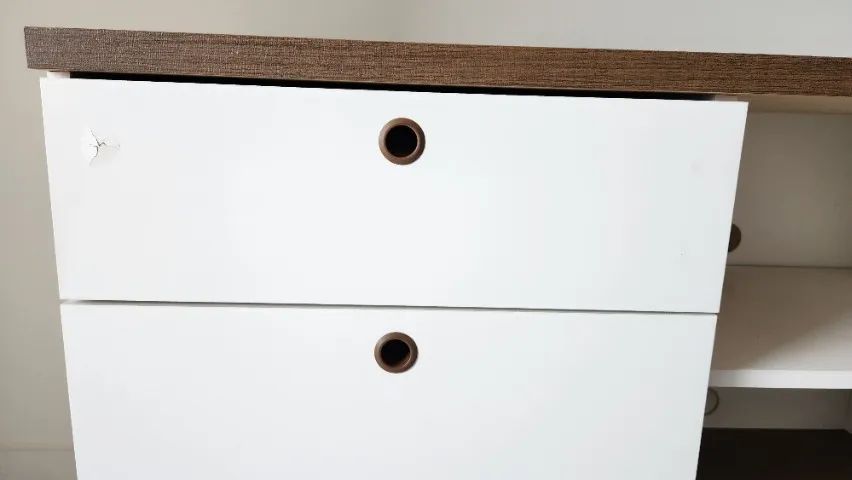 Mesa Computador com 3 gavetas  - Foto 4