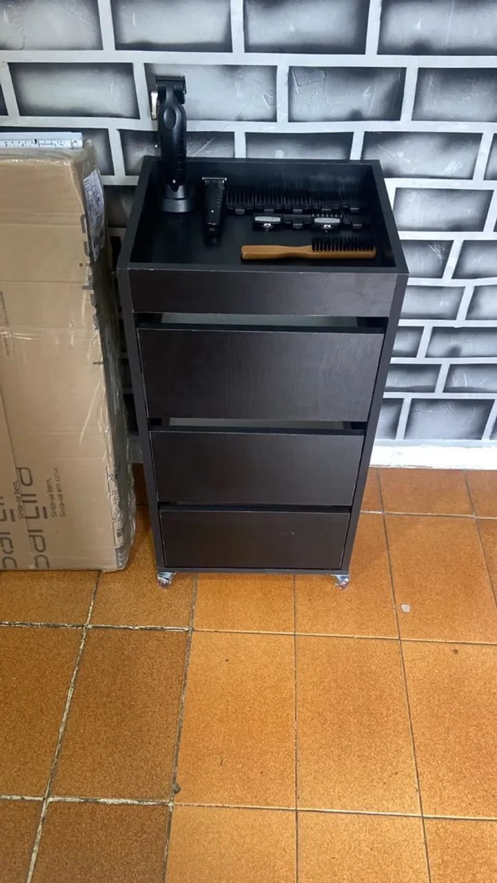     Kit Barbearia: Espelho LED + Carrinho Auxiliar - Foto 2